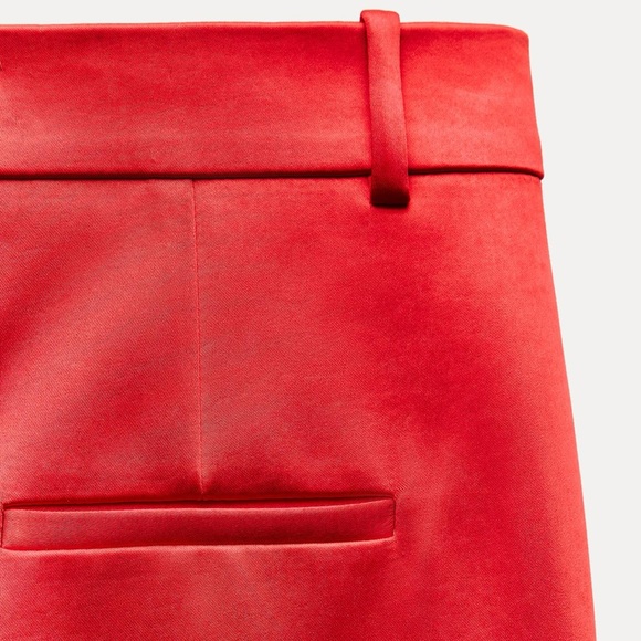 ZARA HEAVYWEIGHT SATIN STRAIGHT PANTS COLLECTION COLLECTION blogger favorite - Picture 7 of 8